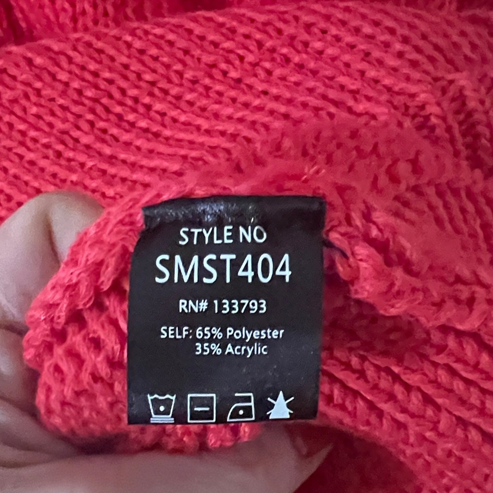 POL Red Button-Up Cardigan - Picture 3 of 4